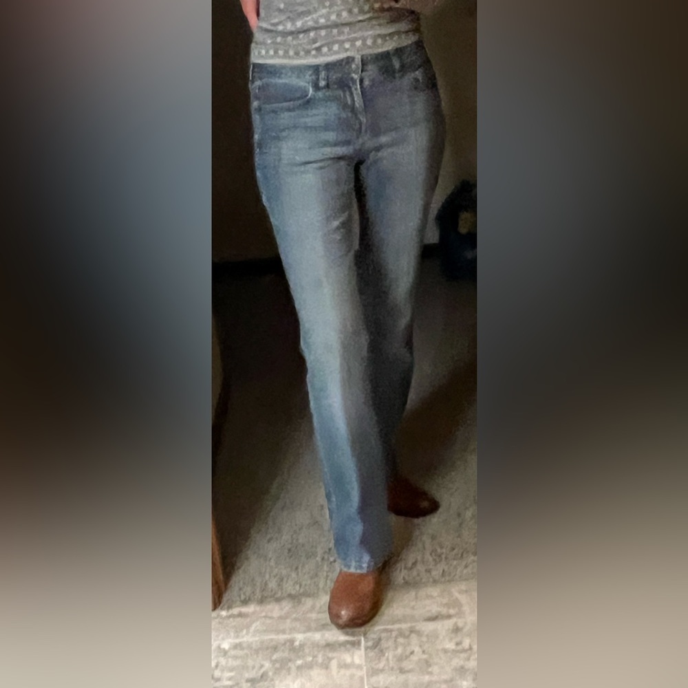 LOFT jeans original boot cut size 4 medium wash plain pockets